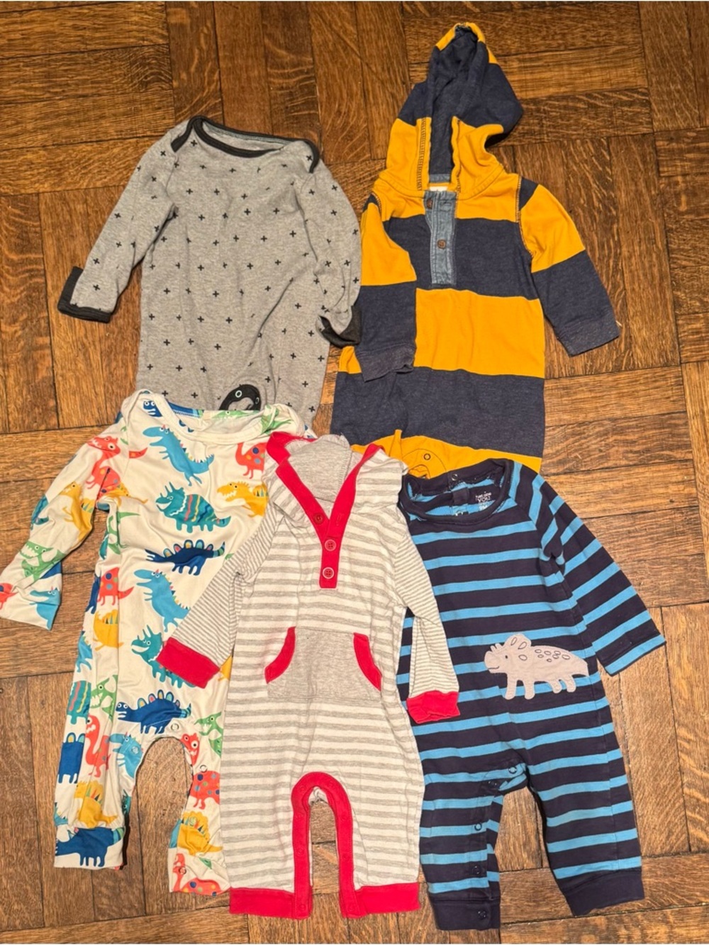5x Infant Cotton One-Pieces Rompers Playsuits LOT